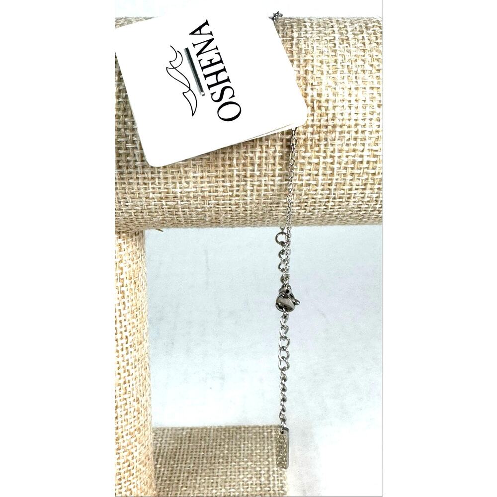 OSHENA Silver Plated Adjustable Chain Bracelet Minimalist Jewelry